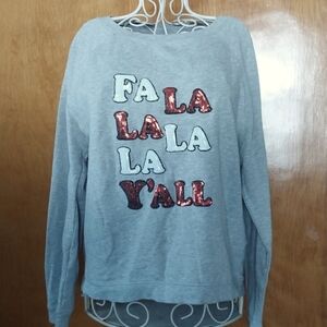 Bethany Mota Grey Sequined Sweatshirt